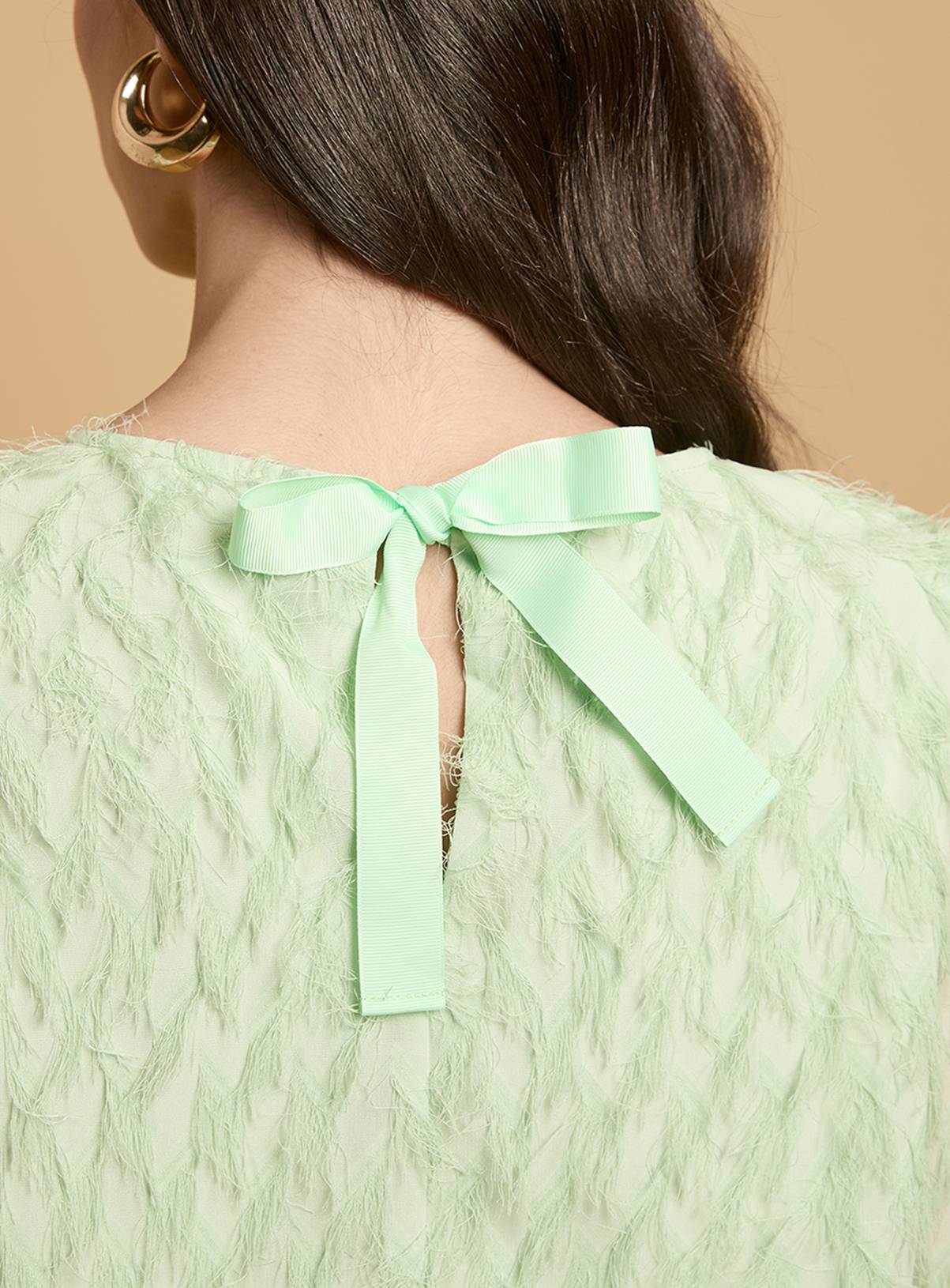 OASIS Flared Sleeve Tie Back Blouse 18 - Image 2
